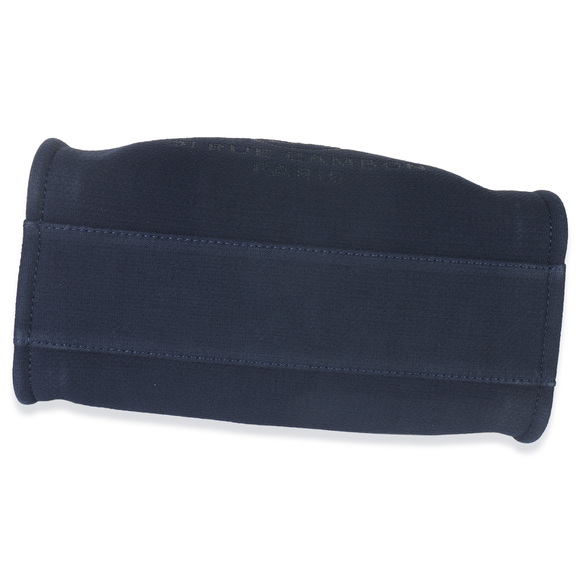 Chanel 23A Navy Mixed Fibers Large Deauville Tote - Picture 5 of 8